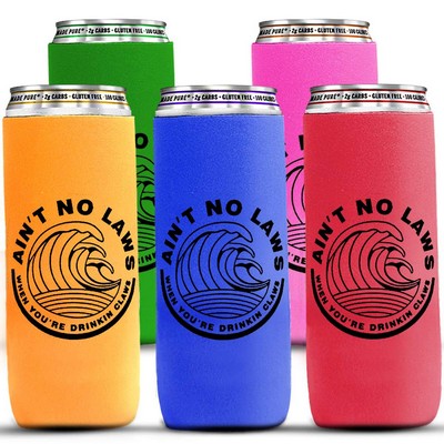12 Oz. Full-Color Slim Seltzer Coolie